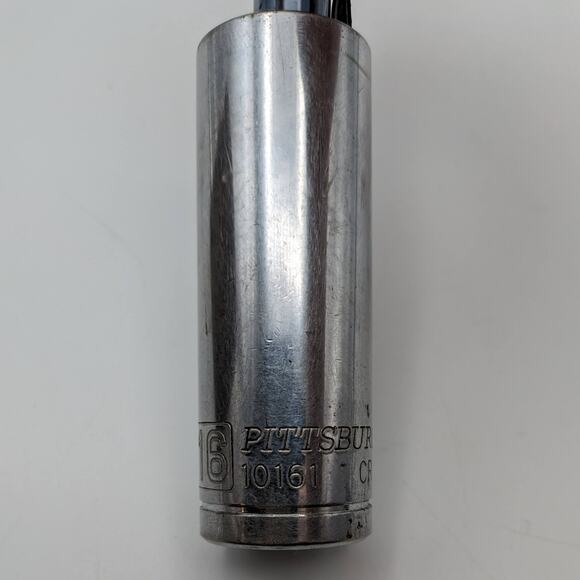Pittsburgh Pro Deep Socket 13/16 & 1/2" Drive 6 Point 10161 CR-V - Picture 2 of 5